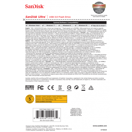 SanDisk Ultra - USB flash drive - 16 GB - USB 3.0 - 5