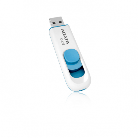 ADATA Classic Series C008 - USB flash drive - 64 GB - USB 2.0 - white, blue - 2
