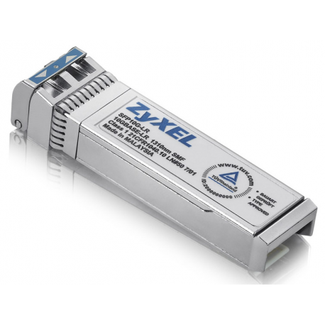 Zyxel SFP10G-LR - SFP+ transceiver module - 10 GigE - 10GBase-LR - LC single-mode - up to 10 km - 1310 nm - for Zyxel GS-1524, XGS1910-24, XGS1910-48; Dimension ES-1528, ES-1552, GS-1524 - 1