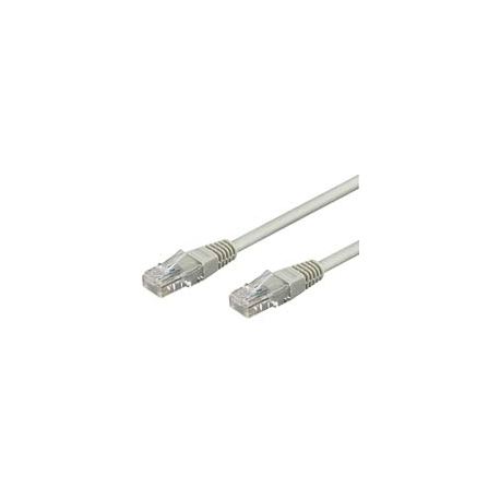 Goobay - Network cable - RJ-45 (M) to RJ-45 (M) - 1 m - UTP - CAT 6 - molded, snagless - grey - 0