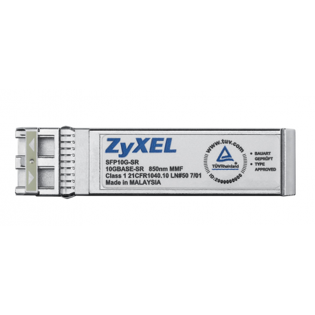 Zyxel SFP10G-SR - SFP+ transceiver module - 10 GigE - 10GBase-SR - LC multi-mode - up to 300 m - 850 nm - for Zyxel XGS1910-24, XGS1910-48 - 2
