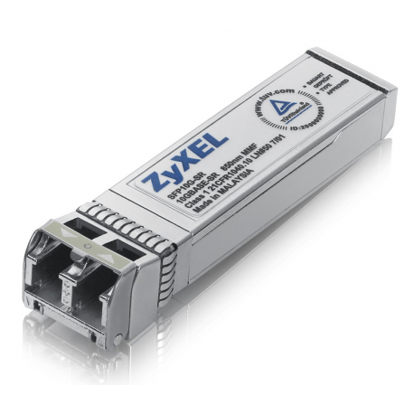 Zyxel SFP10G-SR - SFP+ transceiver module - 10 GigE - 10GBase-SR - LC multi-mode - up to 300 m - 850 nm - for Zyxel XGS1910-24, XGS1910-48 - 4