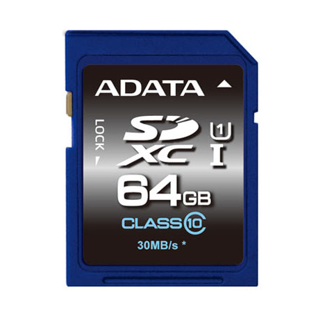 ADATA Premier UHS-I - Flash memory card - 64 GB - UHS Class 1 / Class10 - SDXC UHS-I - 2