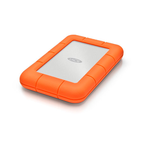 LaCie Rugged Mini - Hard drive - 1 TB - external (portable) - USB 3.0 - 5400 rpm - 5
