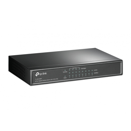 TP-LINK TL-SG1008P - Switch - unmanaged - 4 x 10 / 100 / 1000 (PoE) + 4 x 10 / 100 / 1000 - desktop - PoE - 1