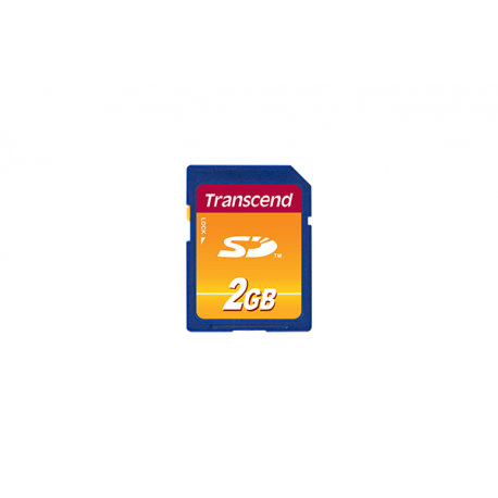 Transcend - Flash memory card - 2 GB - SD - 3