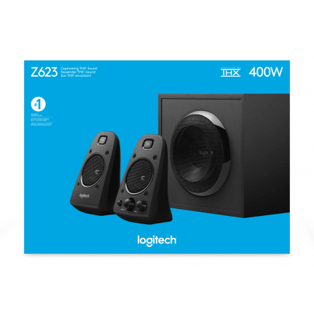 Logitech Z-623 - Speaker system - for PC - 2.1-channel - 200 Watt (Total) - 4