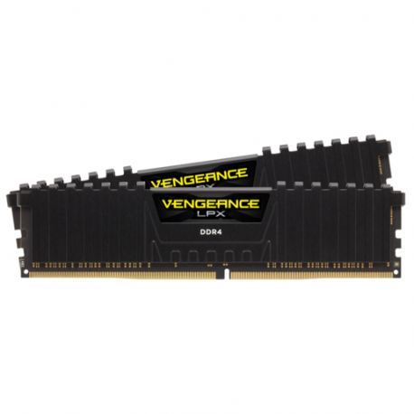 CORSAIR Vengeance LPX - DDR4 - kit - 32 GB: 2 x 16 GB - DIMM 288-pin - 3200 MHz  /  PC4-25600 - CL16 - 1.35 V - unbuffered - non-ECC - black - 0