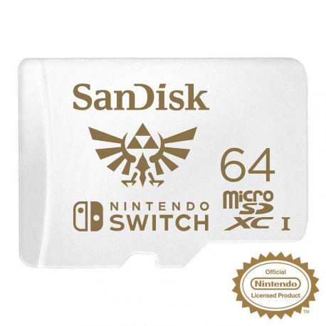 SanDisk Nintendo Switch - Flash memory card - 64 GB - UHS-I U3 - microSDXC UHS-I - for Nintendo Switch - 0