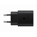 Samsung Fast Charging Wall Charger EP-TA800 - Power adapter - 25 Watt - 3 A - SFC (USB-C) - on cable: USB-C - black - for Galaxy A20, A50, A70, A8s, M30, M40, Note10, S20, S20 5G, S20+ 5G, Z Flip, Z Flip 5G