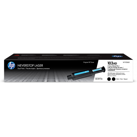 HP 103AD Reload Kit - 2-pack - black - toner refill - for Neverstop 1001, 1202; Neverstop Laser 1000, MFP 1200, MFP 1201, MFP 1202 - 0