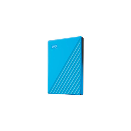 WD My Passport WDBPKJ0040BBL - Hard drive - encrypted - 4 TB - external (portable) - USB 3.2 Gen 1 - 256-bit AES - blue - 1