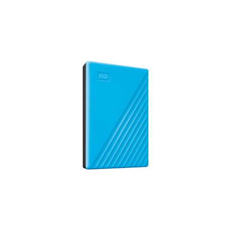 WD My Passport WDBPKJ0040BBL - Hard drive - encrypted - 4 TB - external (portable) - USB 3.2 Gen 1 - 256-bit AES - blue - 2