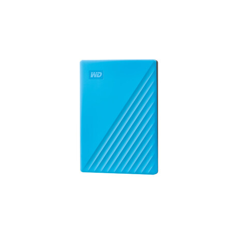 WD My Passport WDBPKJ0040BBL - Hard drive - encrypted - 4 TB - external (portable) - USB 3.2 Gen 1 - 256-bit AES - blue - 5
