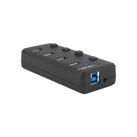 Natec MANTIS 2 - Hub - 4 x SuperSpeed USB 3.0 - desktop - 0