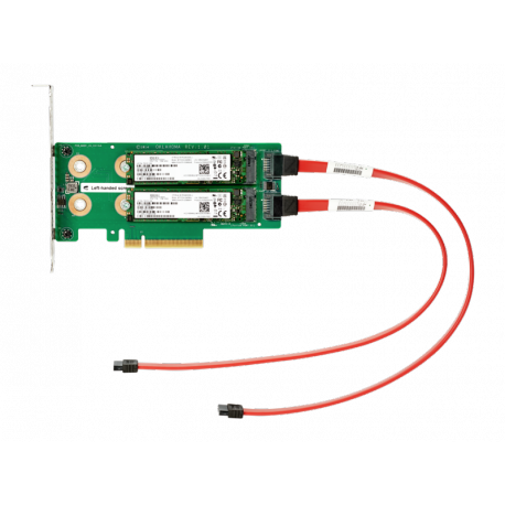 HPE Universal SATA HHHL M.2 Kit - Interface adapter - M.2 - M.2 Card - PCIe - for Nimble Storage dHCI Small Solution with HPE ProLiant DL360 Gen10; ProLiant DL360 Gen10 - 0