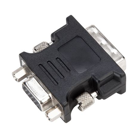 Targus - Adapter - DVI-I male to HD-15 (VGA) female - black - thumbscrews - for Targus Universal, Universal USB-A Dual Video Docking Station - 0