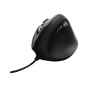 Hama Vertical Ergonomic - Vertical mouse - ergonomic - right-handed - optical - 6 buttons - wired - USB - black