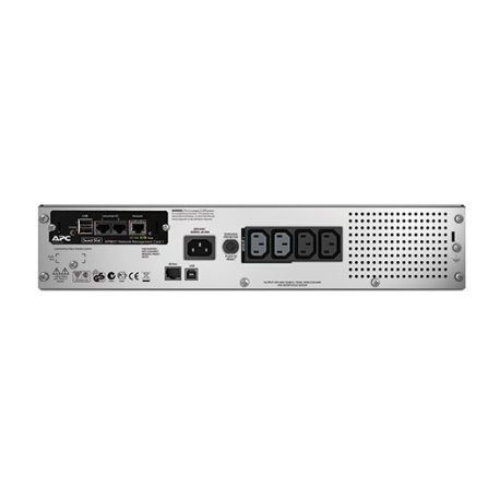 APC Smart-UPS 750VA LCD RM - UPS (rack-mountable) - AC 230 V - 500 Watt - 750 VA - Ethernet, RS-232, USB - output connectors: 4 - 2U - black - with APC UPS Network Management Card - for P / N: AR4018SPX432, AR4024SP, AR4024SPX429, AR4024SPX431, AR4024SPX432, NBWL0356A - 1