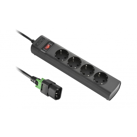 APC UPS Power Strip PZ42IZ-GR - Power strip (rack-mountable / external) - AC 230 V - 2500 Watt - input: IEC 60320 C14 - output connectors: 4 (CEE 7 / 3) - 1.5 m cord - for P / N: SMC1000IC, SMT750IC, SMT750RMI2UC - 1