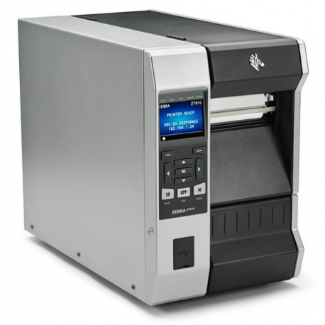 Zebra ZT610 - Label printer - direct thermal  /  thermal transfer - Roll (11.4 cm) - 203 dpi - up to 356 mm / sec - USB, serial, Gigabit LAN, USB host, Bluetooth 4.0 - 0