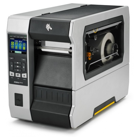 Zebra ZT610 - Label printer - direct thermal  /  thermal transfer - Roll (11.4 cm) - 300 dpi - up to 356 mm / sec - USB 2.0, serial, Gigabit LAN, USB host, Bluetooth 4.0 - TAA Compliant - 2