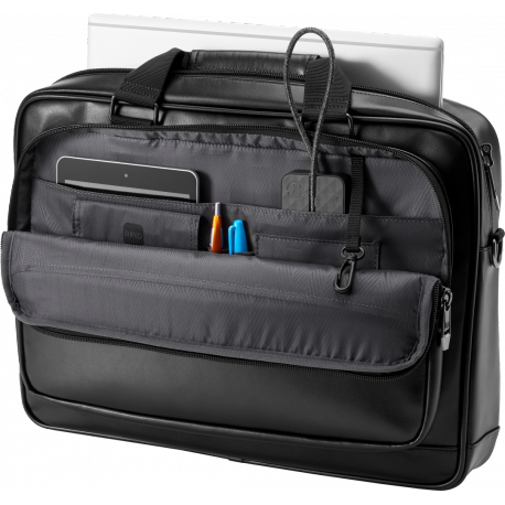 HP Executive Leather Top Load - Notebook carrying case - 15.6" - black - for ZBook Create G7; ZBook Firefly 14 G7, 14 G8, 15 G7, 15 G8; ZBook Fury 15 G7, 15 G8 - 3