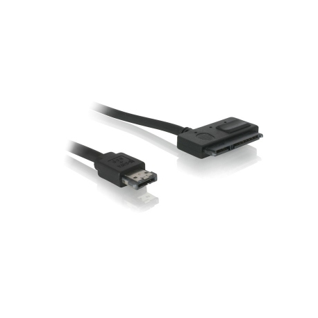 DeLOCK Power Over eSATA cable - Power Over eSATA cable - Serial ATA 150 / 300 - SATA combo (F) to 11 pin USB / eSATA (5 V) (M) - 50 cm - for P / N: 47178, 47198 - 2