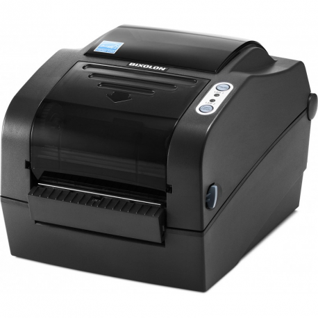 BIXOLON SLP-TX420 - Label printer - direct thermal / thermal transfer - Roll (11 cm) - 203 dpi - up to 178 mm / sec - parallel, USB, LAN, serial - dark grey - 2