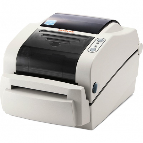 BIXOLON SLP-TX420 - Label printer - direct thermal / thermal transfer - Roll (11 cm) - 203 dpi - up to 178 mm / sec - parallel, USB, LAN, serial - dark grey - 3