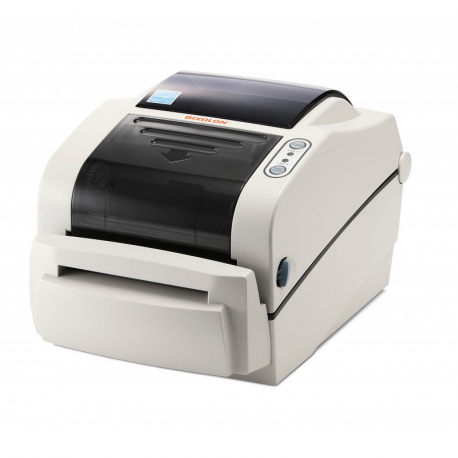 BIXOLON SLP-TX420 - Label printer - direct thermal / thermal transfer - Roll (11 cm) - 203 dpi - up to 178 mm / sec - parallel, USB, LAN, serial - dark grey - 4