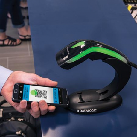 Datalogic Heron HD3430 - Barcode scanner - handheld - 2D imager - decoded - interface cable required - 2