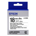 Epson LK-7WBVN - Vinyl - black on white - Roll (3.6 cm x 7 m) 1 cassette(s) label tape - for LabelWorks LW-1000, LW-300, LW-400, LW-600, LW-700, LW-K400, LW-Z700, LW-Z710, LW-Z900