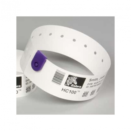 Zebra Z-Band QuickClip - Polypropylene (PP) - coated - white - 30.16 x 279.4 mm 960 label(s) (4 roll(s) x 240) wristbands - 1