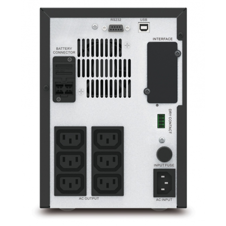 APC Easy UPS SMV SMV750CAI - UPS - AC 220 / 230 / 240 V - 525 Watt - 750 VA - 7 Ah - RS-232, USB - output connectors: 6 - 2