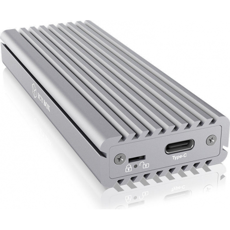 RaidSonic ICY BOX IB-1817Ma-C31 - Storage enclosure with data indicator - M.2 - M.2 NVMe Card - USB 3.1 (Gen 2) - silver - 5