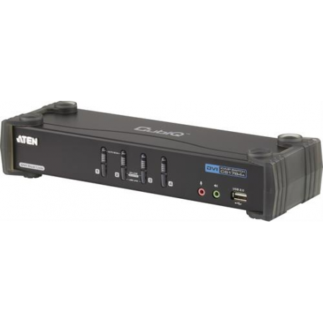 ATEN CubiQ CS1784A - KVM  /  audio  /  USB switch - 4 x KVM  /  audio - 1 local user - desktop - 0