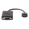 Dell - Adapter - HDMI male to HD-15 (VGA) female - black - for Chromebook 3110 2-in-1, 31XX; Latitude 54XX; OptiPlex 30XX, 70XX; Precision 32XX