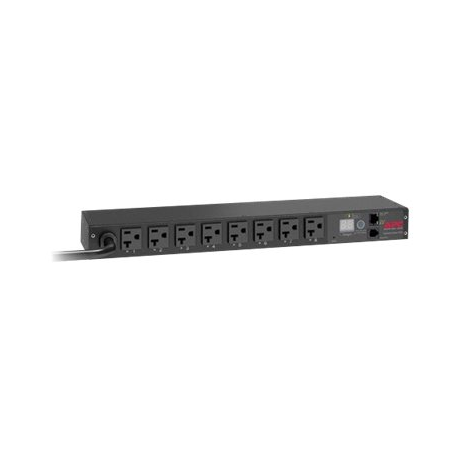 APC Switched Rack PDU - Power distribution strip - AC 120 V - Ethernet 10 / 100 - input: NEMA L5-20 - output connectors: 8 (NEMA 5-20) - 1U - 19" - black - for P / N: AR3100, SU5000R5T-TF3, SU5000R5T-TF3-TU, SU5000R5XLT-TF3, SU5000R5XLT-TF3-TU - 2