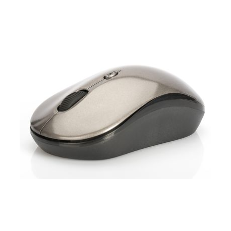 Ednet Notebook Mouse - Mouse - right and left-handed - optical - 3 buttons - wireless - 2.4 GHz - USB wireless receiver - black, antracite - 4