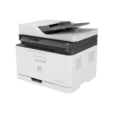 HP Color Laser MFP 179fnw - Multifunction printer - colour - laser - A4 (210 x 297 mm) (original) - A4 / Letter (media) - up to 18 ppm (copying) - up to 18 ppm (printing) - 150 sheets - 33.6 Kbps - USB 2.0, LAN, Wi-Fi(n) - 2