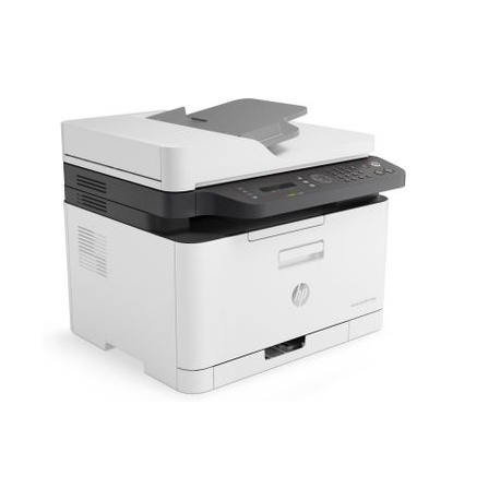HP Color Laser MFP 179fnw - Multifunction printer - colour - laser - A4 (210 x 297 mm) (original) - A4 / Letter (media) - up to 18 ppm (copying) - up to 18 ppm (printing) - 150 sheets - 33.6 Kbps - USB 2.0, LAN, Wi-Fi(n) - 3