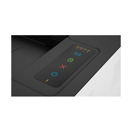 HP Color Laser 150nw - Printer - colour - laser - A4 / Legal - 600 x 600 dpi 4 ppm (colour) - up to 18 ppm - capacity: 150 sheets - USB 2.0, LAN, Wi-Fi(n) - 3