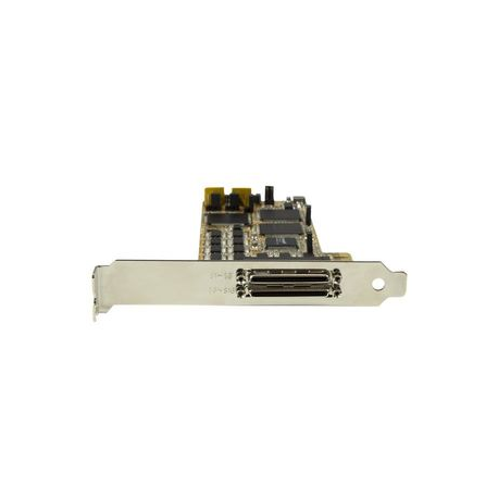 StarTech.com 16 Port PCI Express Serial Card - High-Speed PCIe Serial Card - Expansion module - PCIe 1.1 low profile - RS-232 x 2 - yellow - 4