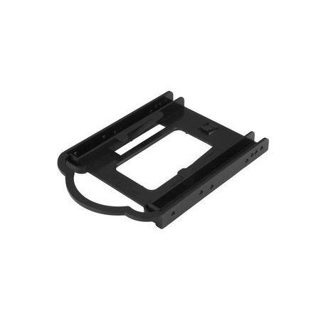 StarTech.com 2.5" HDD  /  SDD Mounting Bracket for 3.5" Drive Bay - Tool-less Installation - 2.5 Inch SSD HDD Adapter Bracket (BRACKET125PT) - Storage bay adapter - 3.5" to 2.5" - black - for P / N: M2E4SFF8643, PEX4SFF8643, U2M2E125 - 6