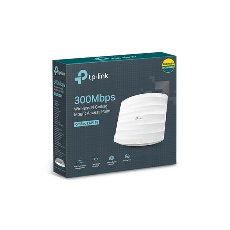 TP-Link Omada EAP115 - Radio access point - GigE - Wi-Fi - 2.4 GHz - 3