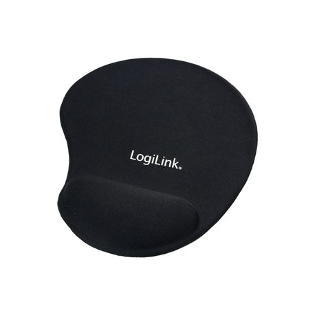 LogiLink - Mouse pad with wrist pillow - black - 1