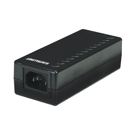 Intellinet Power over Ethernet (PoE) Injector, 1 Port, 48 V DC, IEEE 802.3af Compliant - PoE injector - AC 100-240 V - 15.4 Watt - output connectors: 1 - silver - 3
