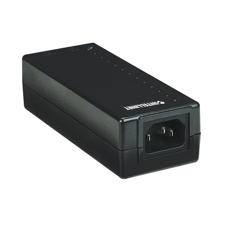 Intellinet Power over Ethernet (PoE) Injector, 1 Port, 48 V DC, IEEE 802.3af Compliant - PoE injector - AC 100-240 V - 15.4 Watt - output connectors: 1 - silver - 4