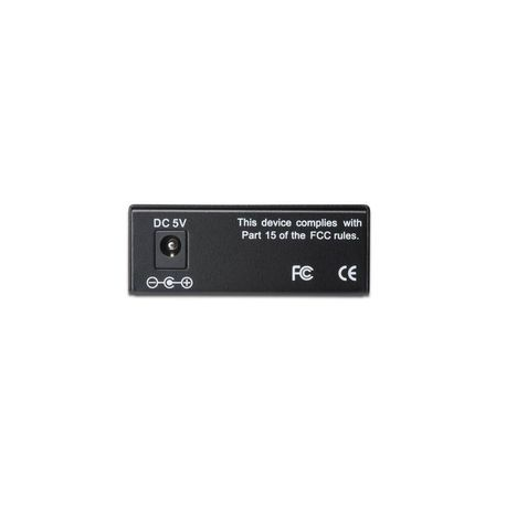 DIGITUS Professional DN-82110-1 - Fibre media converter - GigE - 10Base-T, 1000Base-SX, 100Base-TX, 1000Base-T - RJ-45 / ST multi-mode - up to 500 m - 850 nm - 2